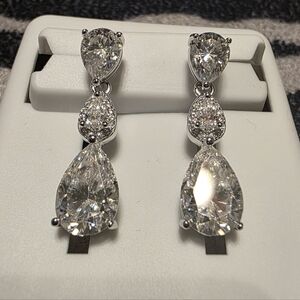 Elegant Silver Teardrop Earrings